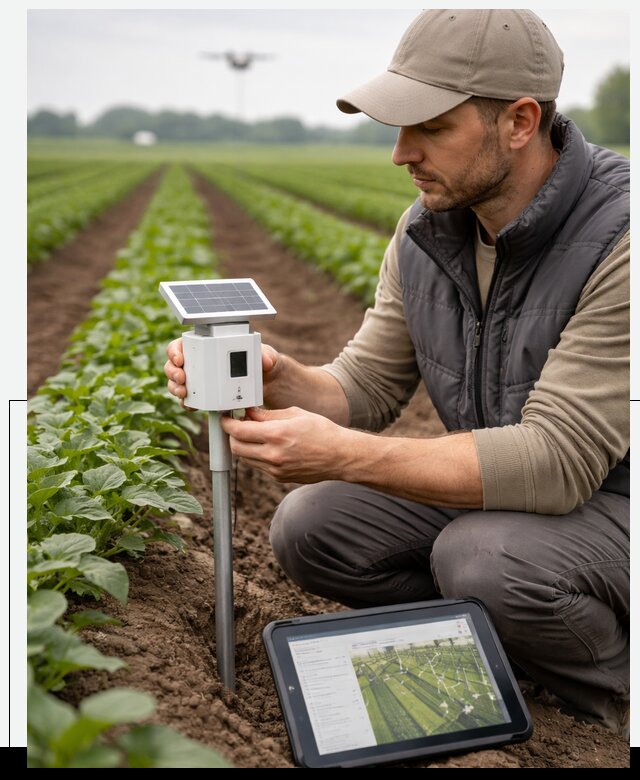 IoT мониторинг сельскохозяйственных полей и контроля в Нефтеюганске